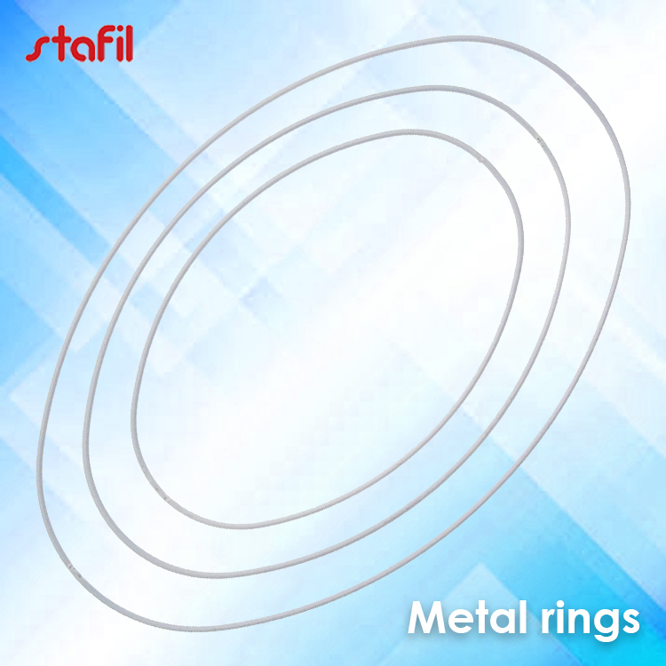 Stafil Anneaux ovales blancs métalliques de Stafil